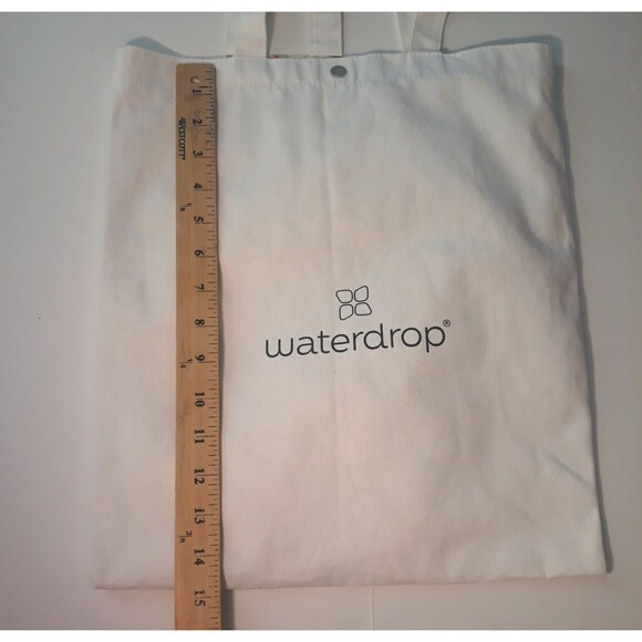 Waterdrop Microdrink Substainable Tote Reversible Cream Citrus Fruit Pattern - Picture 7 of 9